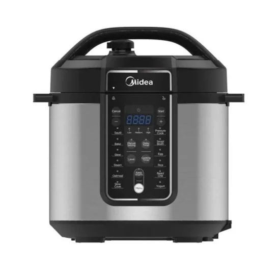 Midea P.cooker/6L Gross/4L Net/8 Menus - Black